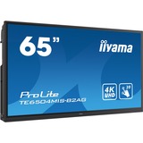 iiyama TE6504MIS-B2AG skilte display Interaktivt fladpanel 165,1 cm (65") IPS Wi-Fi 350 cd/m² 4K Ultra HD Sort Berøringsskærm Indbygget processer Android, Offentlig visning Sort, Interaktivt fladpanel, 165,1 cm (65"), IPS, 3840 x 2160 pixel, Wi-Fi