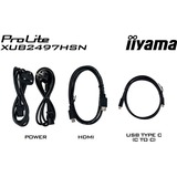 iiyama XUB2497HSN-B2, LED-skærm Sort (mat)