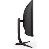 AOC CU34G2XP/BK, Gaming Skærm Sort/Rød