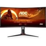 AOC G2 CU34G2XP computerskærm 86,4 cm (34") 3440 x 1440 pixel UltraWide Quad HD LED Sort, Rød, Gaming Skærm Sort/Rød, 86,4 cm (34"), 3440 x 1440 pixel, UltraWide Quad HD, LED, 1 ms, Sort, Rød
