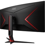 AOC G2 CU34G2XP computerskærm 86,4 cm (34") 3440 x 1440 pixel UltraWide Quad HD LED Sort, Rød, Gaming Skærm Sort/Rød, 86,4 cm (34"), 3440 x 1440 pixel, UltraWide Quad HD, LED, 1 ms, Sort, Rød