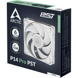 ARCTIC P14 Pro PST Computerkabinet Ventilator 14 cm Hvid 1 stk, Sag fan Hvid, Ventilator, 14 cm, 400 rpm, 2500 rpm, 186 m³/t, Hvid