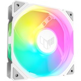ASUS TUF GAMING TR120 ARGB 1-pack White Computerkabinet Luftkøler 12 cm Hvid, Sag fan Hvid/gennemsigtig, Luftkøler, 12 cm, 2000 rpm, Hvid