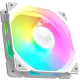 ASUS TUF GAMING TR120 ARGB 1-pack White Computerkabinet Luftkøler 12 cm Hvid, Sag fan Hvid/gennemsigtig, Luftkøler, 12 cm, 2000 rpm, Hvid