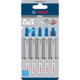 Bosch 2 608 631 017 stiksav, rullesav & sabelsavklinge Stiksavklinger Høj-hastighed stål (HSS) 5 stk Stiksavklinger, Rør, Profil, Blik (medium-tyk), Blik (tyk), Blik (tynd), Høj-hastighed stål (HSS), Blå, Grå, 3 mm, 3 cm