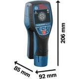 Bosch D-tect 120 digitale multi-detektor, Trackings-apperat Blå/Sort, Live cable detector, Metaldetektor, Trådfinder