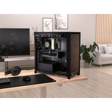 Corsair CC-9011353-WW, Towerkabinet Sort/træ