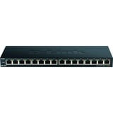 D-Link DGS-1016S Ikke administreret Gigabit Ethernet (10/100/1000) Sort, Switch Ikke administreret, Gigabit Ethernet (10/100/1000), Fuld duplex