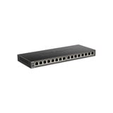 D-Link DGS-1016S Ikke administreret Gigabit Ethernet (10/100/1000) Sort, Switch Ikke administreret, Gigabit Ethernet (10/100/1000), Fuld duplex