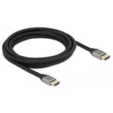 DeLOCK 83997 HDMI-kabel 3 m HDMI Type A (Standard) Grå grå, 3 m, HDMI Type A (Standard), HDMI Type A (Standard), 3D, 48 Gbit/sek., Grå