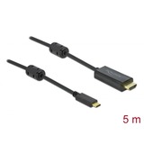 DeLOCK USB-adapterkabel, USB-C stik > HDMI 4K stik Sort