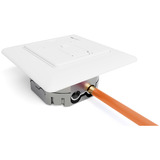 Digitus CAT.6A dataudtag, indbygget, skærmet, 1x RJ-45 LSA, Samledåse Hvid