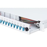 Digitus Fiberoptisk samleboks, udstyret, 6x LC-APC DX, OS2, Splejse boks grå