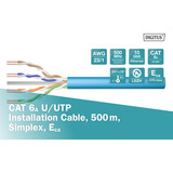 Digitus Professional Cat.6a U/UTP installationskabel simplex, Eca Blå