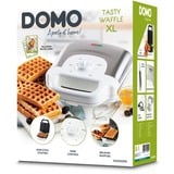 Domo DO9222W, Vaffeljern Hvid/rustfrit stål