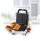 Domo Lækker Vaffel XL, Vaffeljern Hvid/rustfrit stål