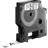 Dymo D1 højtydende permanente polyesteretiketter | 12 mm x 5,5 m rulle | Sort print på hvid | Selvklæbende etiketter til LabelManager-etiketprintere | Ægte, Tape Sort, 5 m rulle | Sort print på hvid | Selvklæbende etiketter til LabelManager-etiketprintere | Ægte, Sort på hvid, Polyester, Belgien, -40 - 150 °C, DYMO, LabelManager