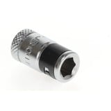 GEDORE Bit-adapter 1/4" firkant > 1/4" sekskant Chrome