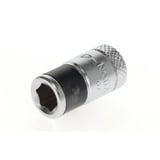 GEDORE Bit-adapter 1/4" firkant > 1/4" sekskant Chrome