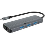 ICY BOX IB-DK4034a-CPD, Docking station aluminium/Sort
