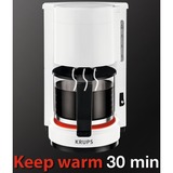 Krups AromaCafe 5 Fuld-auto Dråbe kaffemaskine, Filter maskine Hvid, Dråbe kaffemaskine, Malet kaffe, 200 W, Sort, Hvid