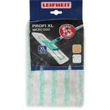 LEIFHEIT Profi Micro Duo Moppehoved Turkis, Hvid, Wiper cover Hvid/Lyseblå, Moppehoved, Turkis, Hvid, Mikrofiber, 1 stk