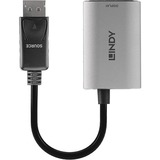 Lindy 41094 videokabel adapter 0,11 m DisplayPort HDMI Grå Sort/grå, 0,11 m, DisplayPort, HDMI, Hunstik, Hanstik, Lige