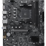 MSI PRO B550M-B, Bundkort Sort