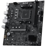 MSI PRO B550M-B, Bundkort Sort