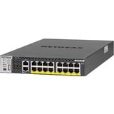 Netgear M4300-16X Administreret L3 10G Ethernet (100/1000/10000) Strøm over Ethernet (PoE) 1U Sort, Switch Administreret, L3, 10G Ethernet (100/1000/10000), Strøm over Ethernet (PoE), Stativ-montering, 1U