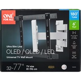 One for all Drejelig TV-vægbeslag, Wall Mount Sort/Hvid