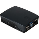 Raspberry Pi Foundation RB-CaseP4+06B, Boliger Sort/grå