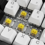 Sharkoon SKILLER SGK50 S3, Gaming-tastatur Hvid, DE-layout, Gateron Yellow