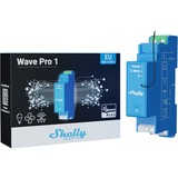 Shelly Qubino Wave Pro1, Relay Blå