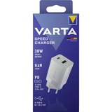 VARTA 57955101111, Oplader Hvid