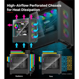Xilence Flux X916.ARGB, Towerkabinet Sort
