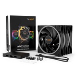 be quiet! Light Wings | 140mm PWM Triple Pack high-speed Computerkabinet Ventilator 14 cm Sort 3 stk, Sag fan Sort, Ventilator, 14 cm, 2200 rpm, 31 dB, 71,7 kubikfod/min., 121,82 m³/t