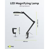 goobay LED-klemme lupelampe 10W, LED lys Sort