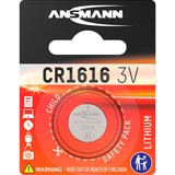 Ansmann Lithium CR 1616, 3 V Battery Engangsbatteri Lithium-Ion (Li-Ion) Sølv, 3 V Battery, Engangsbatteri, Lithium-Ion (Li-Ion), 3 V, 1 stk, CR 1616