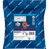 Bosch 2608621821 Fiberscheibe O 115 mm Körnung 60 25 St. Rustfrit stål Slibeskive Slibeskive, Rustfrit stål, Orange, Rund, 2,22 cm, 11,5 cm