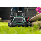 Bosch Batteridrevet plæneklipper Rotak18V2-43, 36 volt (2x18V) + kniv + mulching-stik Grøn/Sort