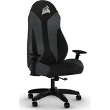 Corsair TC60 Gaming lænestol Polstret sæde Sort, Grå, Spil pladser grå/Sort, Gaming lænestol, Polstret sæde, Polstret ryglæn, PC, Sort, Sort, Grå