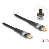 DeLOCK USB 2.0 opladningskabel, USB-C stik > USB-C stik Sort