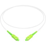 Digitus Fiberoptisk simplex patchkabel, stålforstærket, singlemode, SC/APC > SC/APC Hvid