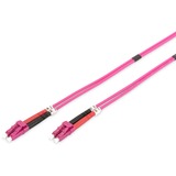 Digitus LWL patchkabel, duplex, LC > LC stik, multimode OM4 lys violet