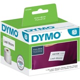 Dymo Etiquetas para tarjetas de identifi cación de tamaño pequeño - 41 x 89 mm - S0722560, Tape Hvid, Hvid, Selvklæbende printeretiket, Papir, Aftagelig, Rektandel, LabelWriter