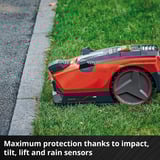 EINHELL Power X-Change Robotplæneklipper FREELEXO CAM 500, Robot plæneklipper Rød/Sort