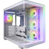 FSP M580-WA Midi Tower Hvid, Towerkabinet Hvid, Midi Tower, PC, Hvid, ATX, micro ATX, Mini-ITX, Glas, SPCC, Spil