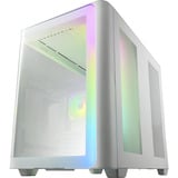 FSP M580-WA Midi Tower Hvid, Towerkabinet Hvid, Midi Tower, PC, Hvid, ATX, micro ATX, Mini-ITX, Glas, SPCC, Spil
