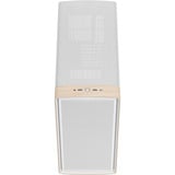 Fractal Design Summit Chalk White Solid, Towerkabinet Hvid/træ